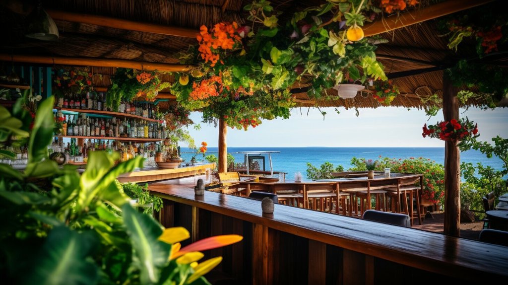 beach bar in Costa Rica