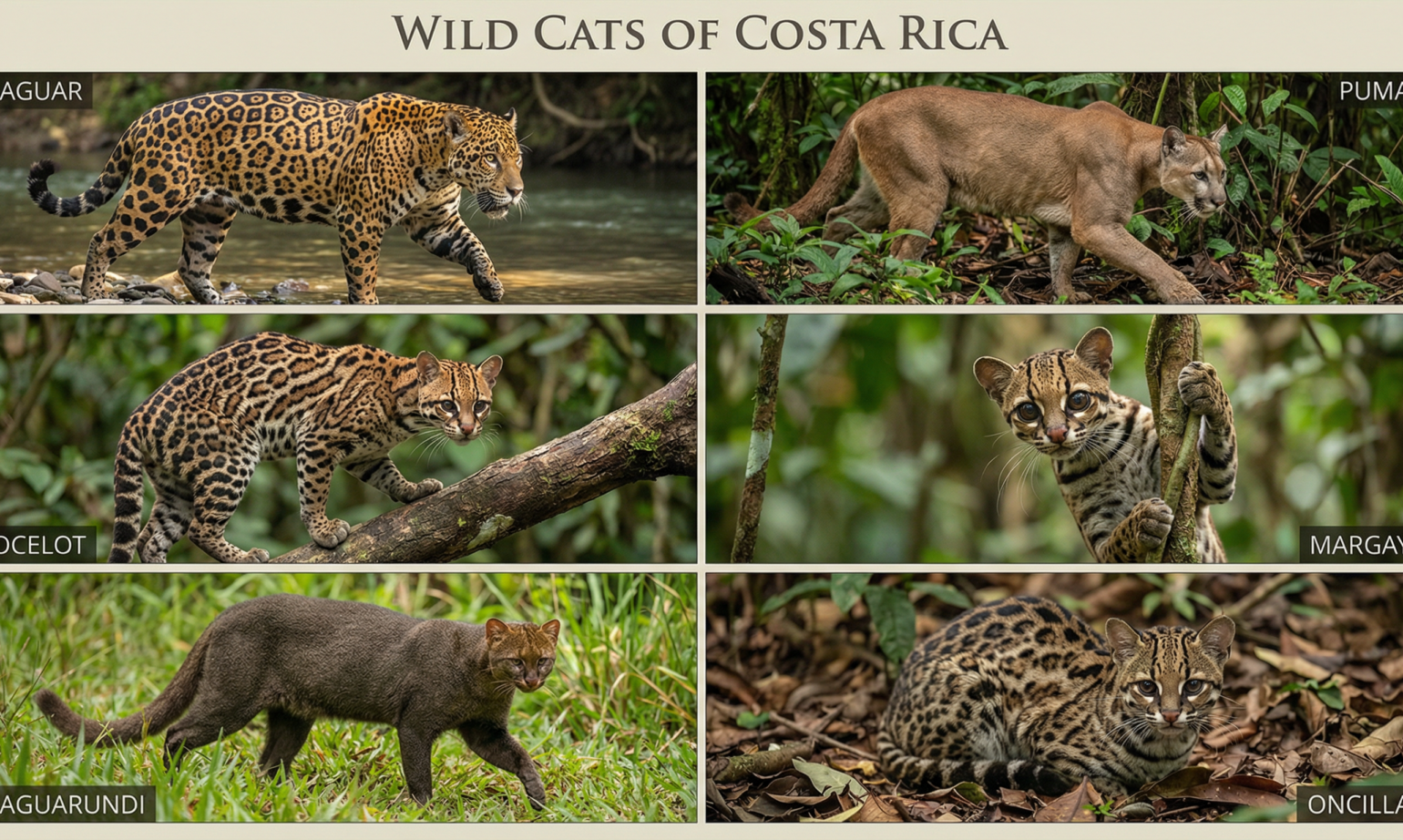 A Guide to the 6 Wild Cats of Costa Rica (2026 Update)