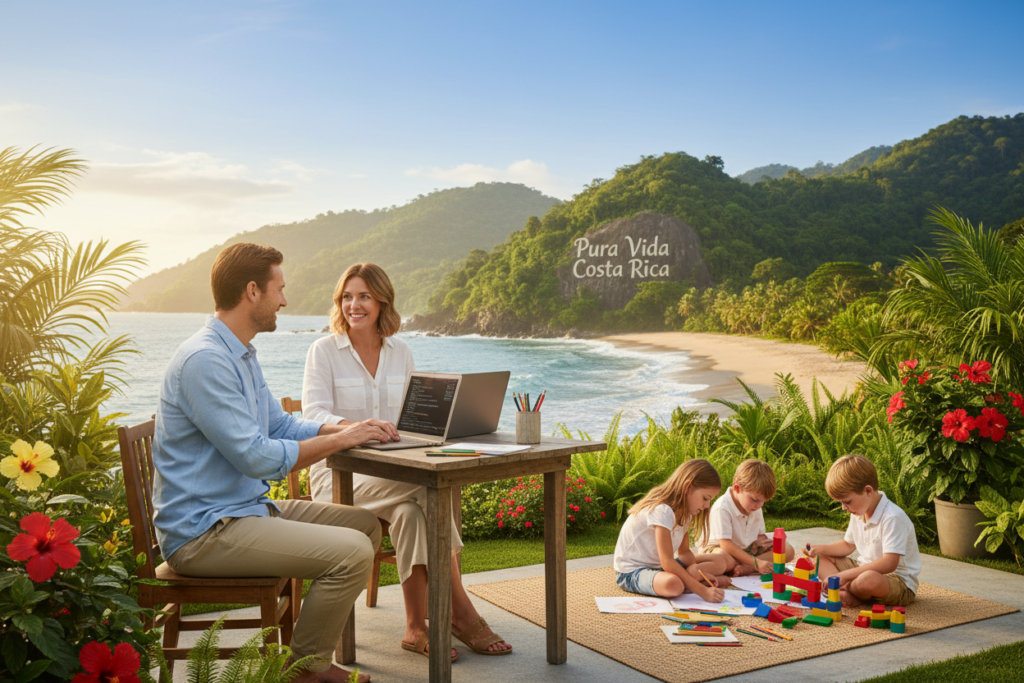 Costa Rica Digital Nomad With Family
