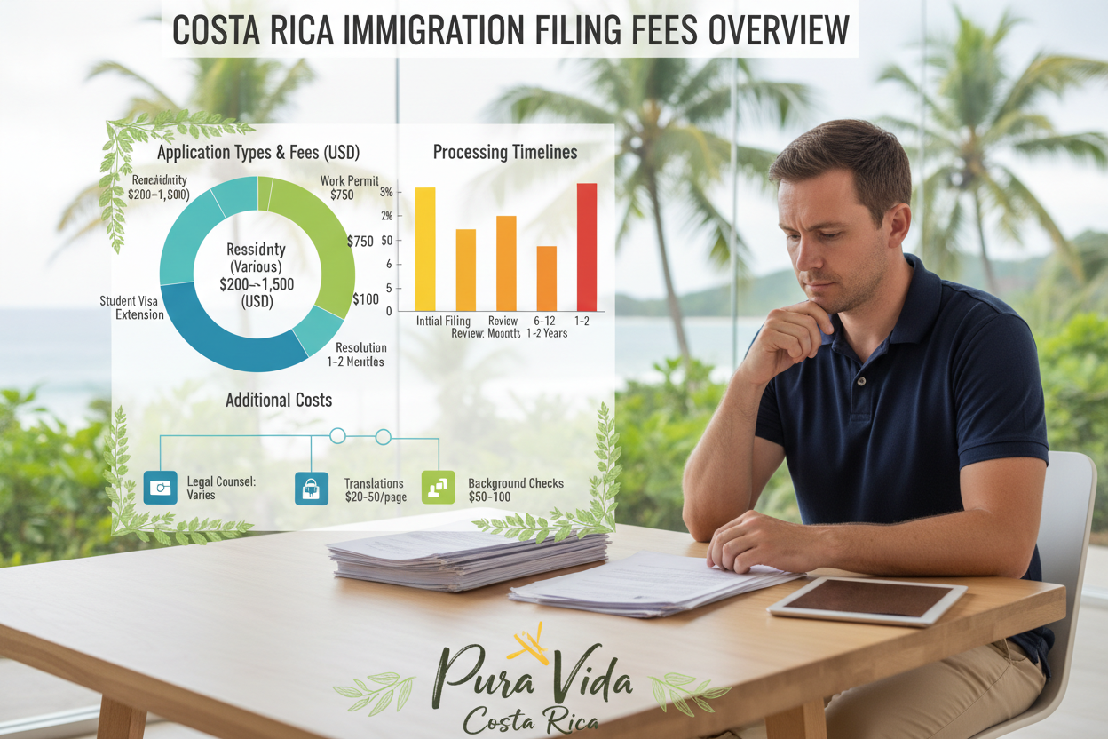 Costa Rica Immigration Filing Fees: What You Need to Know