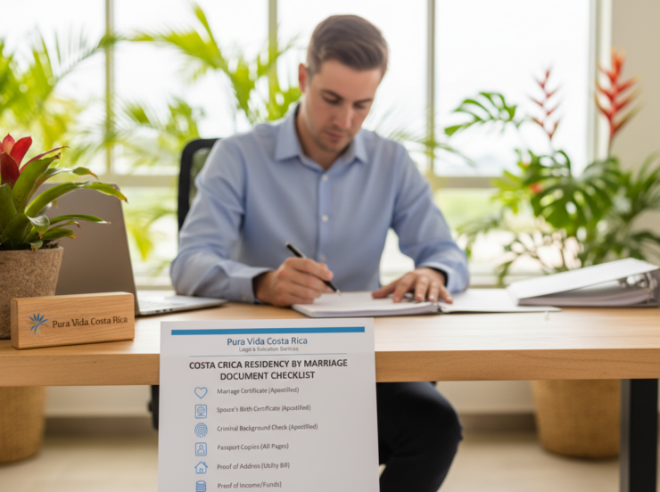 Costa Rica Residency by Marriage Document Checklist