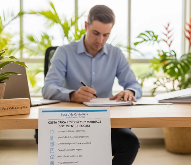 Costa Rica Residency by Marriage Document Checklist