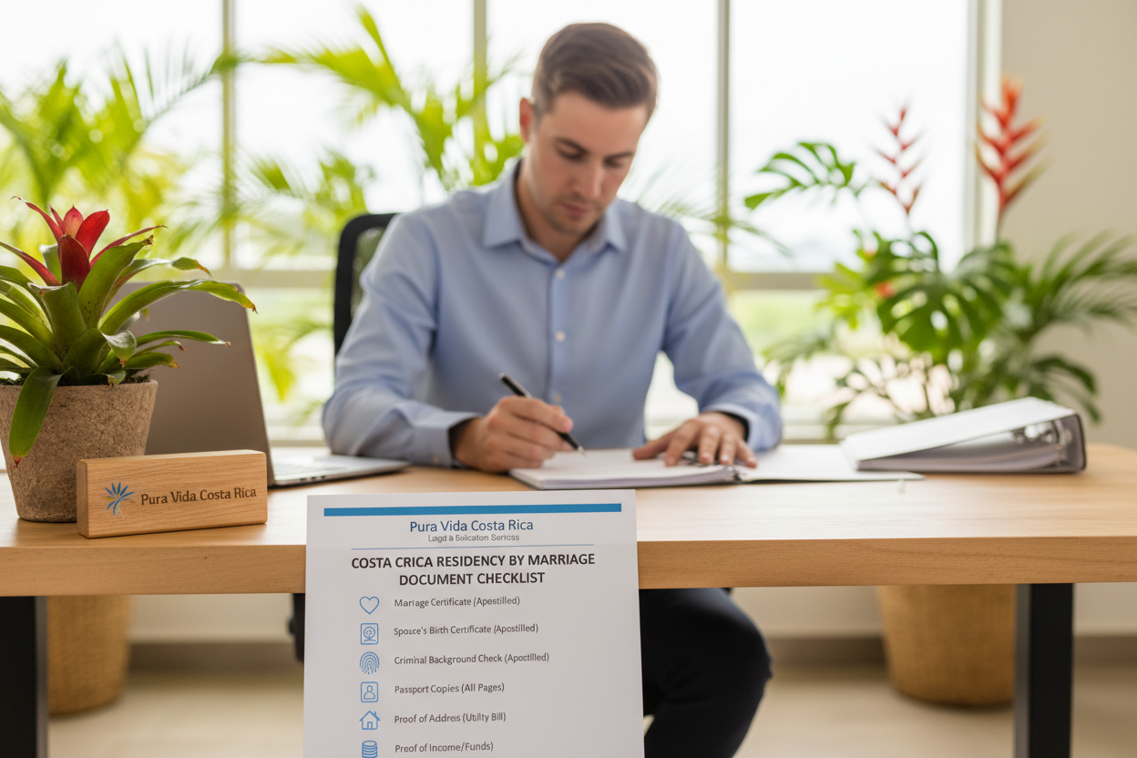 Costa Rica Residency by Marriage Document Checklist