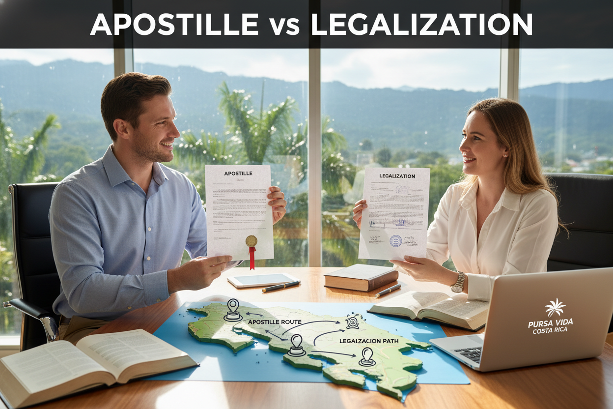 Apostille vs Legalization for Costa Rica Explained