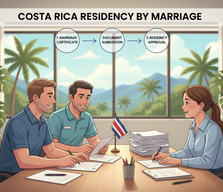 Navigating Costa Rica Residency by Marriage: Fees & Requirements