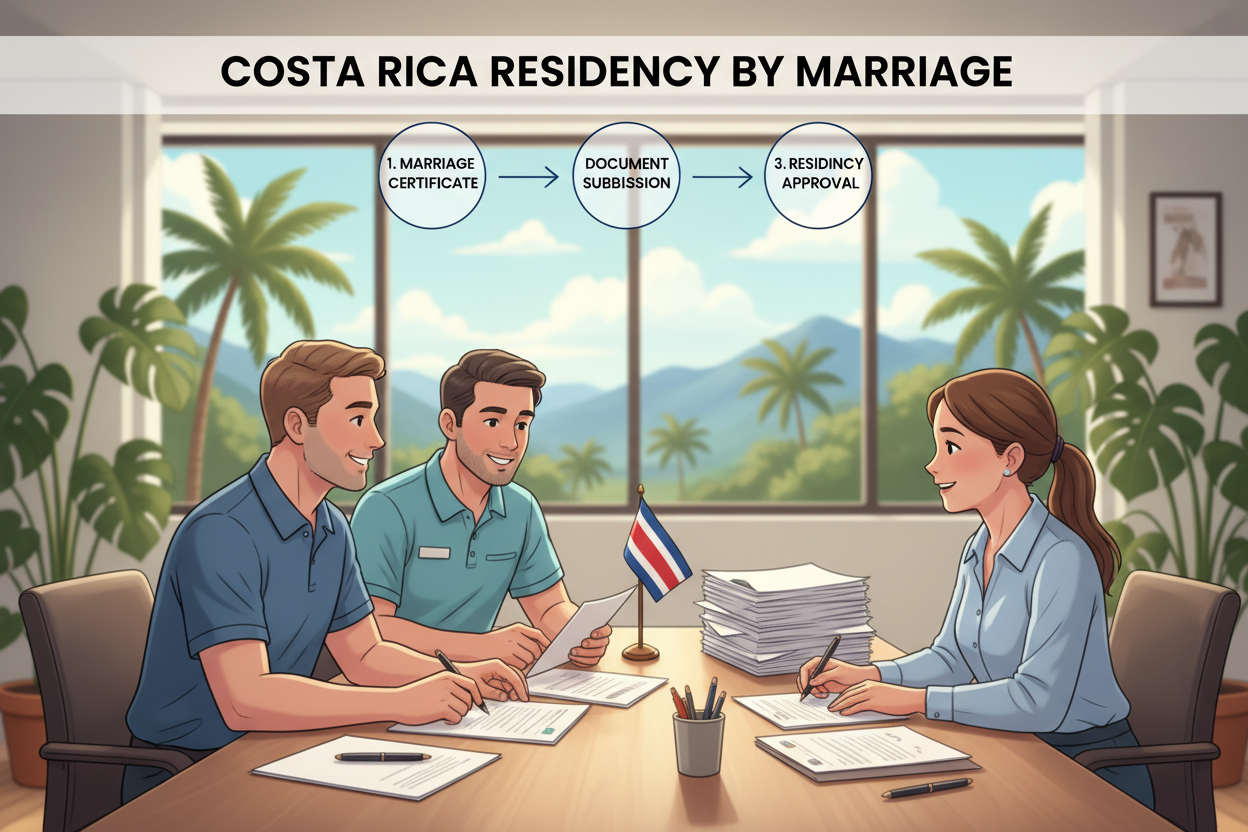 Navigating Costa Rica Residency by Marriage: Fees & Requirements