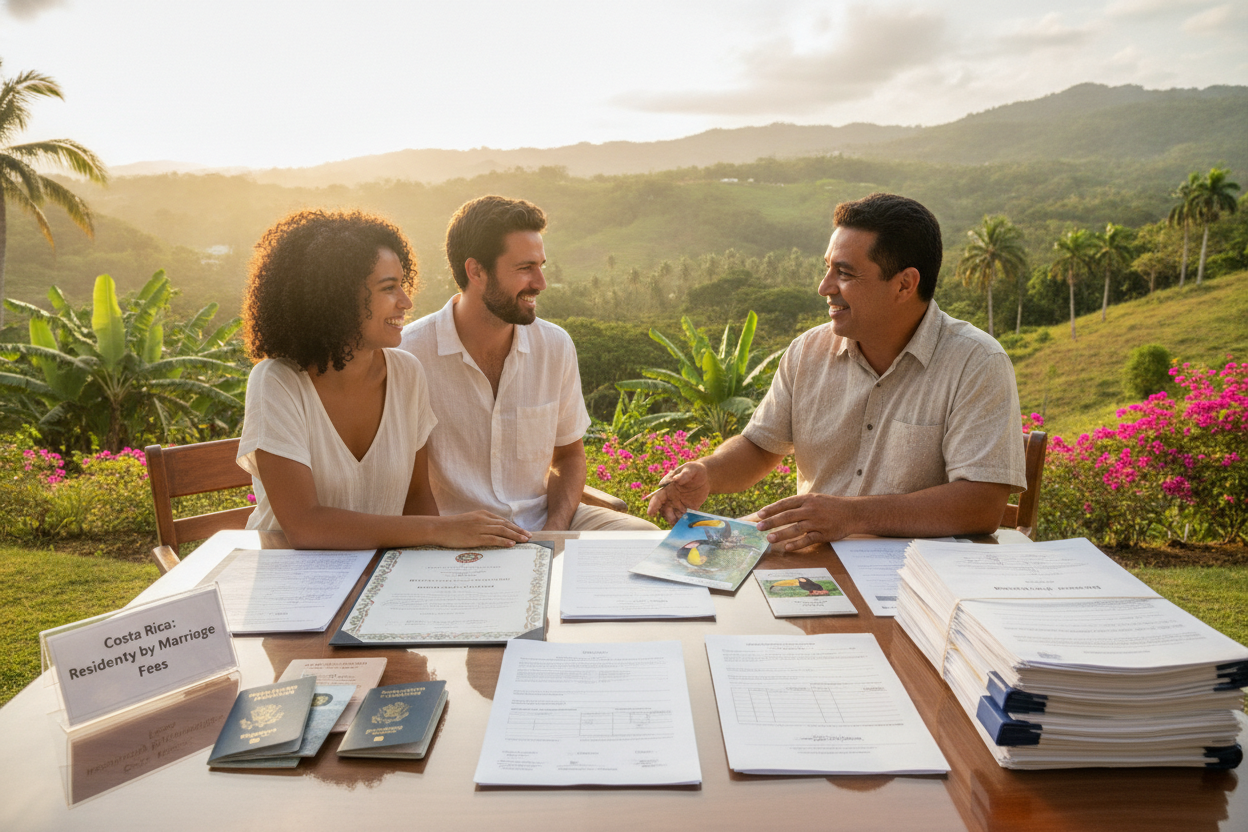 Costs and requirements for Costa Rica residency through marriage