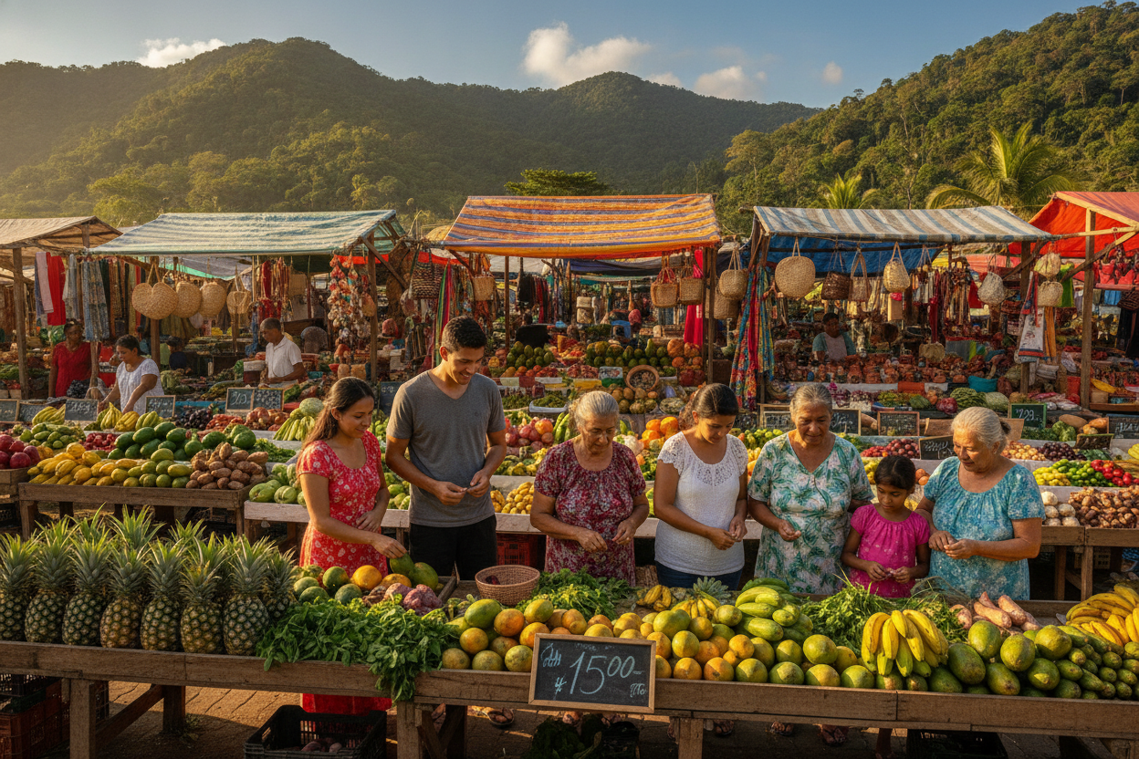 Coastal scene in Costa Rica