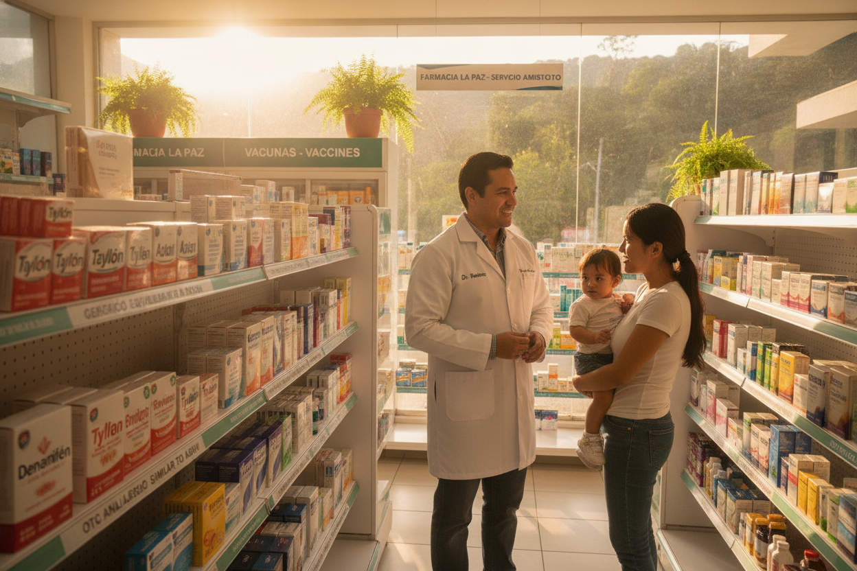A pharmacy in Costa Rica, where prescribed cannabis-based medicines are dispensed