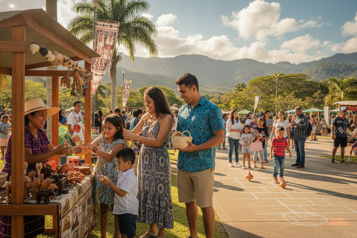 Scene in a Costa Rican community park