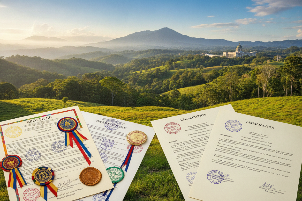 Apostille and consular legalisation are two different routes for certifying a foreign document