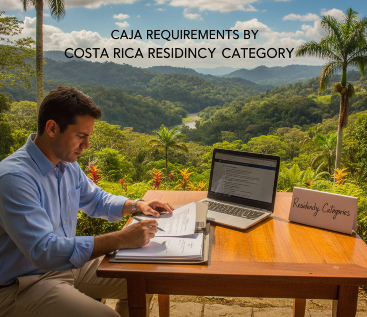 Caja Requirements by Costa Rica Residency Category