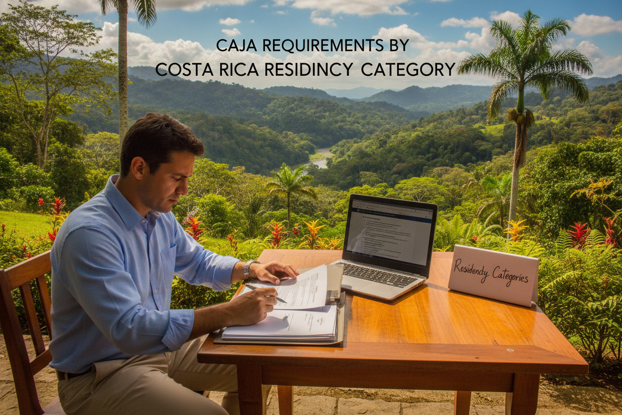 Caja Requirements by Costa Rica Residency Category