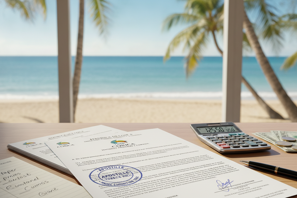 Apostille Costs for Costa Rica Residency Documents
