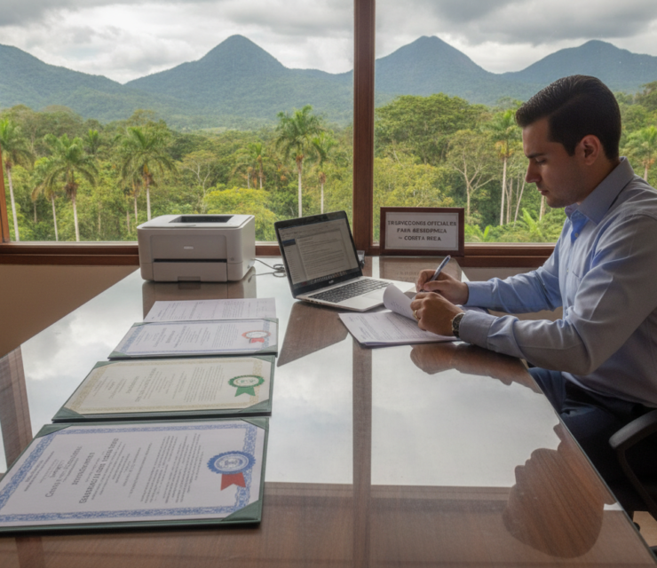 Certified Translation Requirements for Costa Rica Residency
