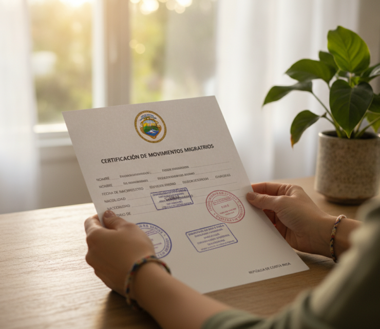 Costa Rica Immigration Record Certification