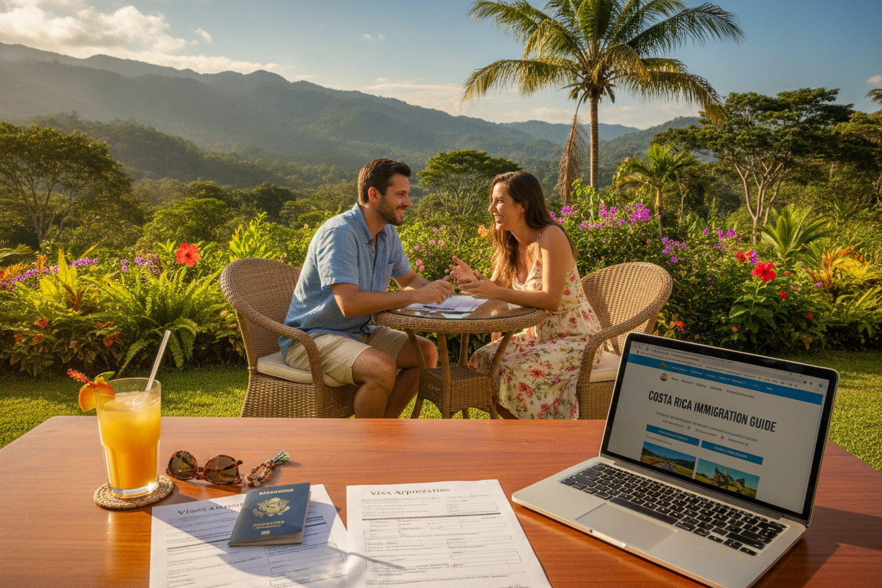 Costa Rican consulate abroad for temporary residency request processing