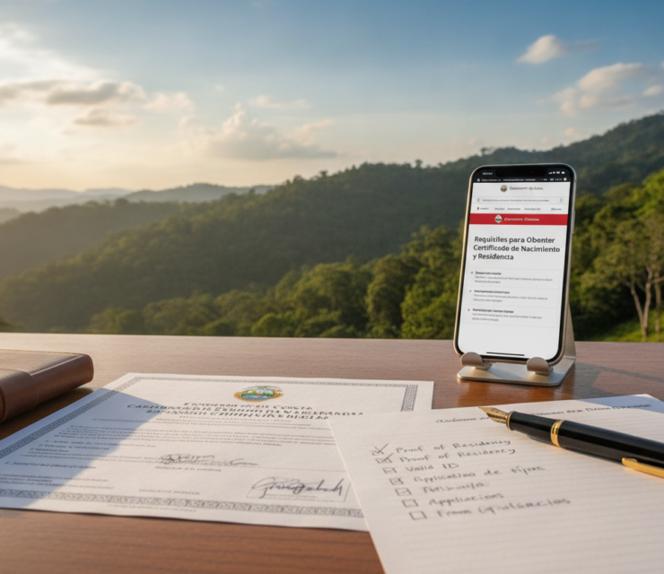 Birth Certificate Requirements for Costa Rica Residency