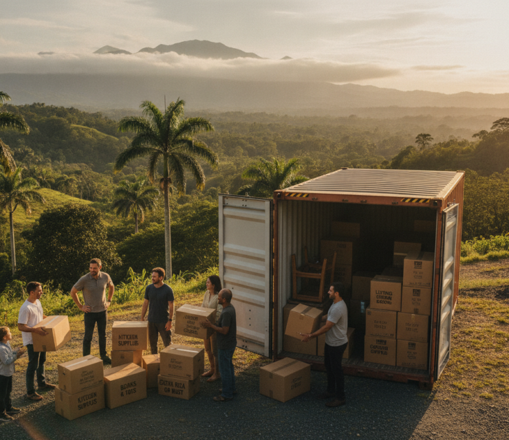 Shipping Household Goods to Costa Rica After Residency Approval