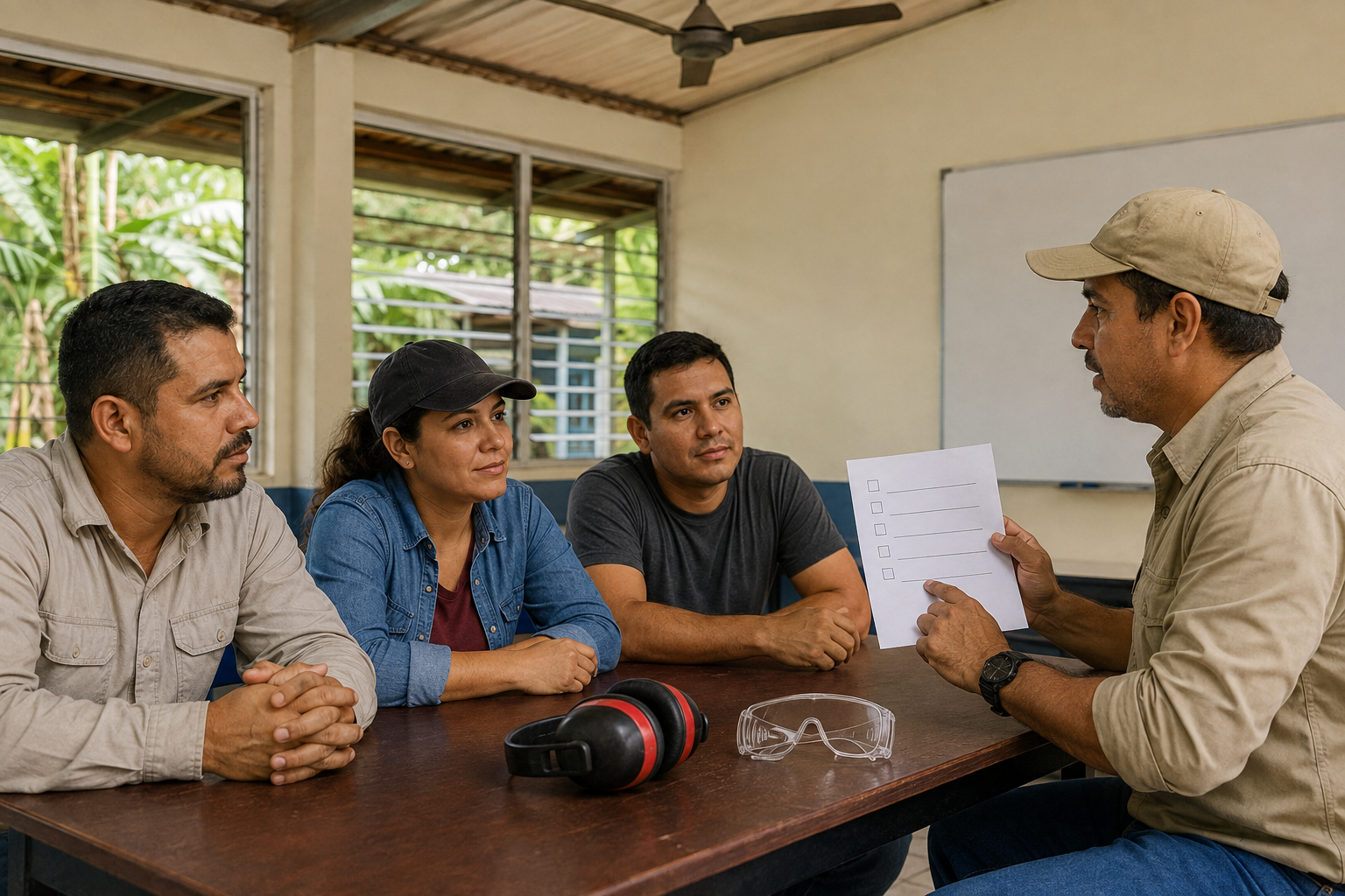 Adults attend a classroom session with an instructor.